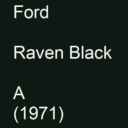 Ford, Raven Black, A (1971).